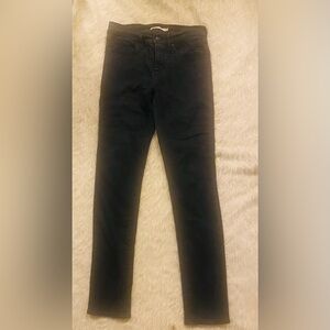 Levis Women 312 Shaping Slim Jeans|25x32| Black Faded Denim|Skinny